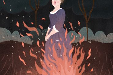 portrait of a lady on fire illustration